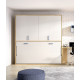 Cama Abatible Horizontal individual con altillo superior Ref Y38000