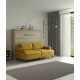 Cama Abatible Horizontal con Sofá disponible en diferentes medidas y colores Ref N34100