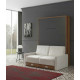Cama Abatible Vertical con Sofá y Apertura Eléctrica Ref N76000