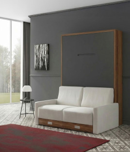 Cama Abatible Vertical con Sofá y Apertura Eléctrica Ref N76000