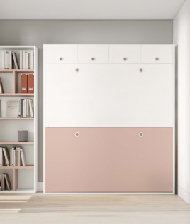 Litera Abatible Horizontal con Altillo y opción de patas automáticas Ref Z20000