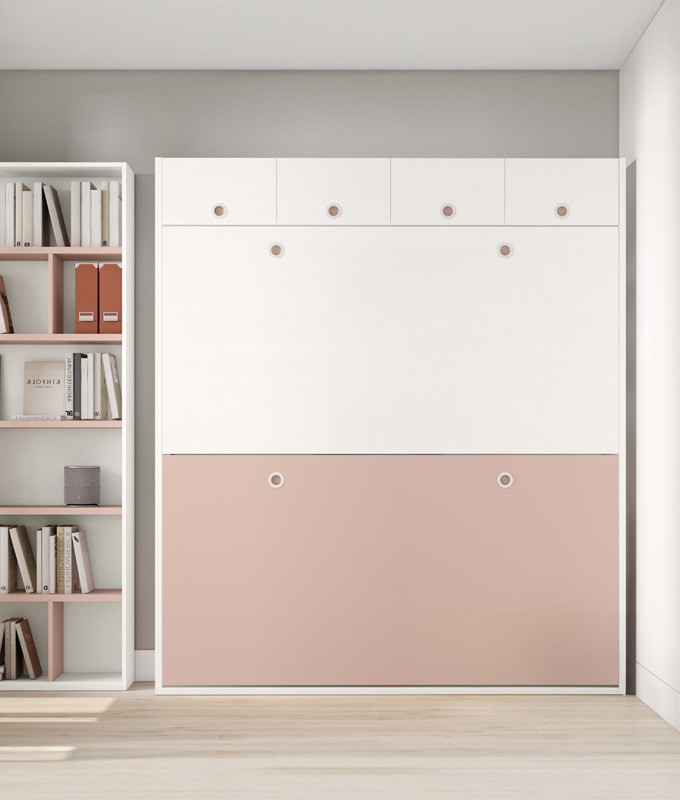 Litera Abatible Horizontal con Altillo y opción de patas automáticas Ref Z20000