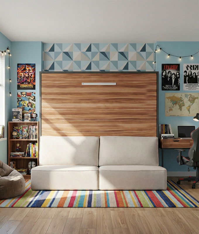 Cama Abatible Horizontal con Sofá y apertura de patas por gravedad Ref N70000