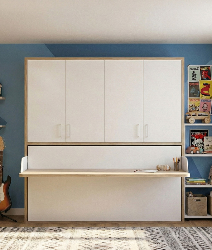 Cama Abatible con escritorio y armario Ref Y71000