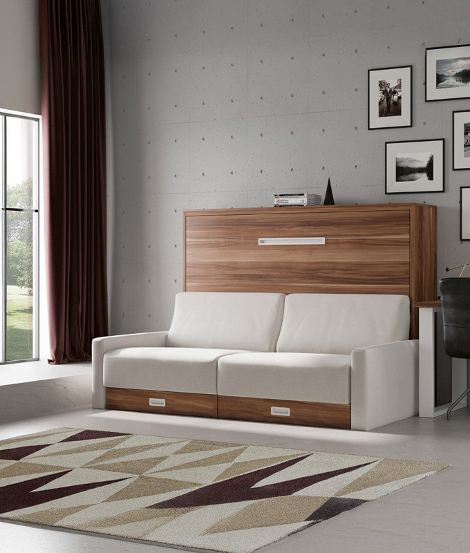 Cama Abatible Horizontal con Sofá y Apertura Eléctrica Ref N75000