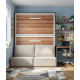 Litera Abatible Horizontal con Sofá disponible en gran variedad de colores Ref N64000