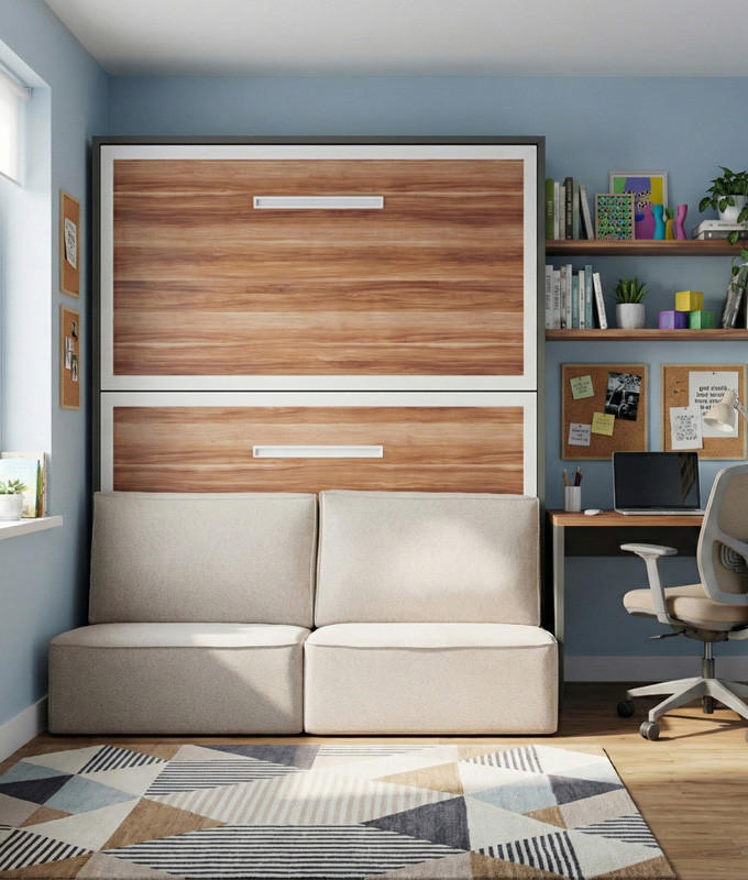 Litera Abatible Horizontal con Sofá disponible en gran variedad de colores Ref N64000