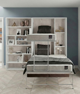 Litera Abatible Vertical Matrimonial con Sofá Ref N36000