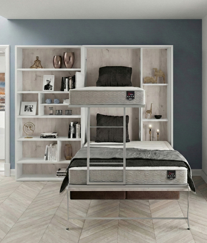 Litera Abatible Vertical Matrimonial con Sofá Ref N36000