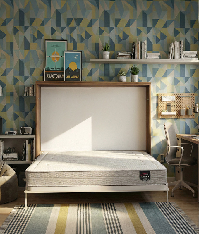 Pack Cama Abatible Horizontal y Colchón Viscoelastico Ref N82000