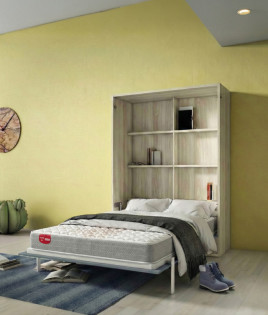 Pack Cama Abatible Vertical con altillo y Colchón Ref Z15000