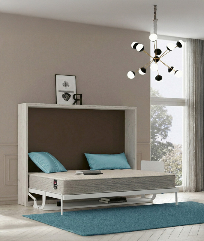 Pack Cama Abatible con Escritorio y Colchón viscoelástico Ref N63000