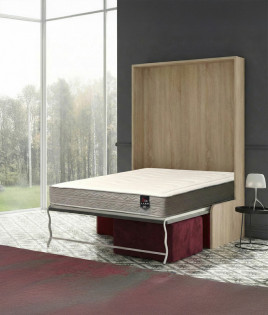 Pack Cama Abatible con Sofá Chaiselongue y Colchón Viscoelastico Ref N93000