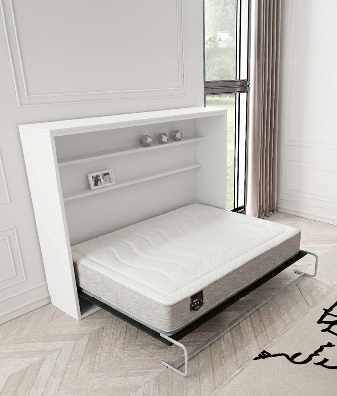 Pack Cama Abatible Horizontal con Apertura Eléctrica y Colchón Viscoelastico Ref N73000