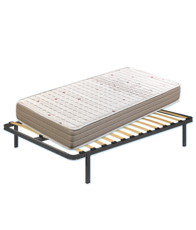 Pack Colchón Viscoelástico, Somier de Láminas y Almohada fabricado por el Grupo Líder en España Ref P73000