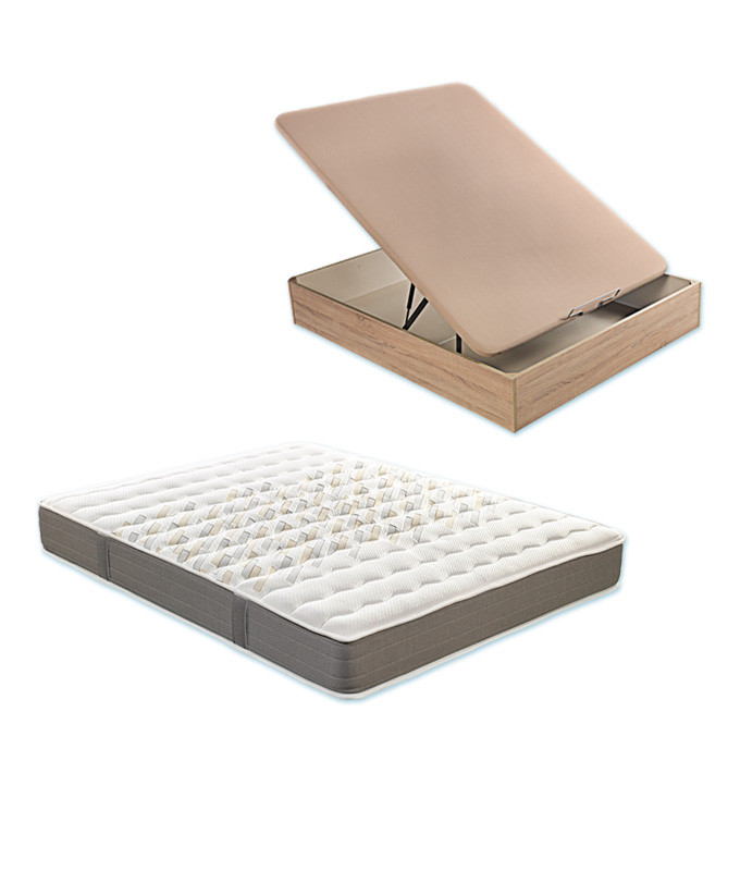 Pack Colchón viscoelástico y Canapé fabricado por el Grupo Lider en España Ref P186000