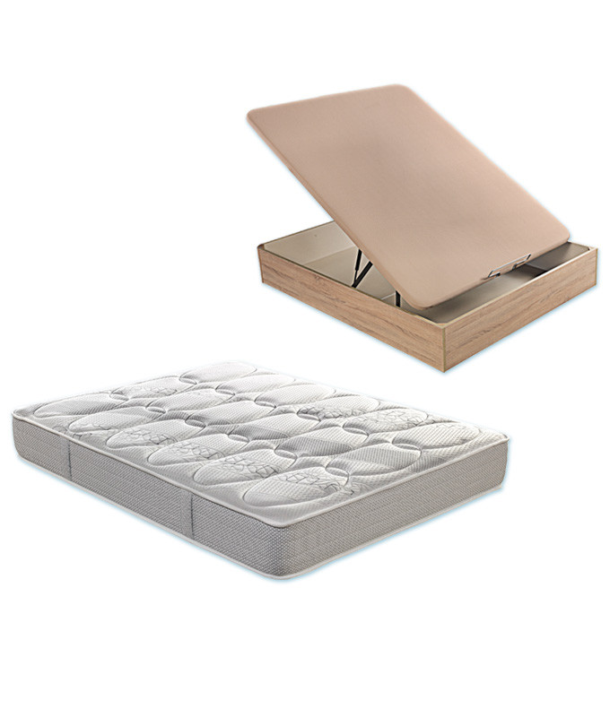 Pack Colchón viscoelástico y Canapé fabricado por el Grupo Lider en España Ref P187000