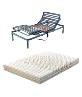 Pack Colchón de Látex y Somier Articulable modelo Basic fabricado por el Grupo Pikolin Ref P182000