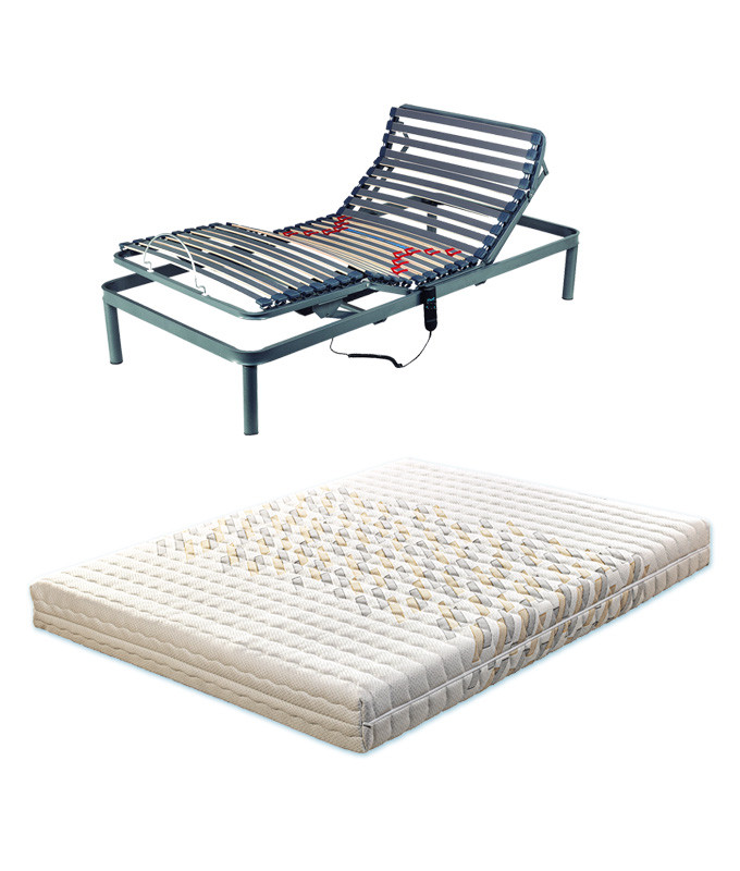 Pack Colchón de Látex y Somier Articulable modelo Basic fabricado por el Grupo Pikolin Ref P182000