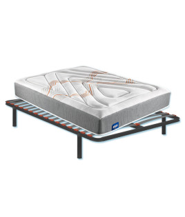 Pack Bultex, Colchón viscoelastico Bultex modelo Casiopea y Somier multiláminas SG16 Ref P166000