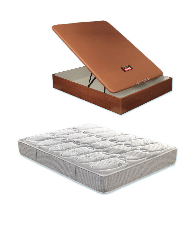 Pack Colchón viscoelástico y Canapé de madera Pikolin Ref P82000