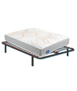 Pack Bultex, Colchón Bultex modelo Draco con Memory Foam y Somier multiláminas SG16 Ref P282000