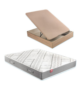 Pack Pikolin, Colchón de Muelles Modelo City y Canapé de madera Ref P451000