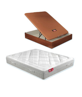 Pack Pikolin, Colchón Pikolin modelo Dream con muelles y Canapé de madera Pikolin Ref P435000