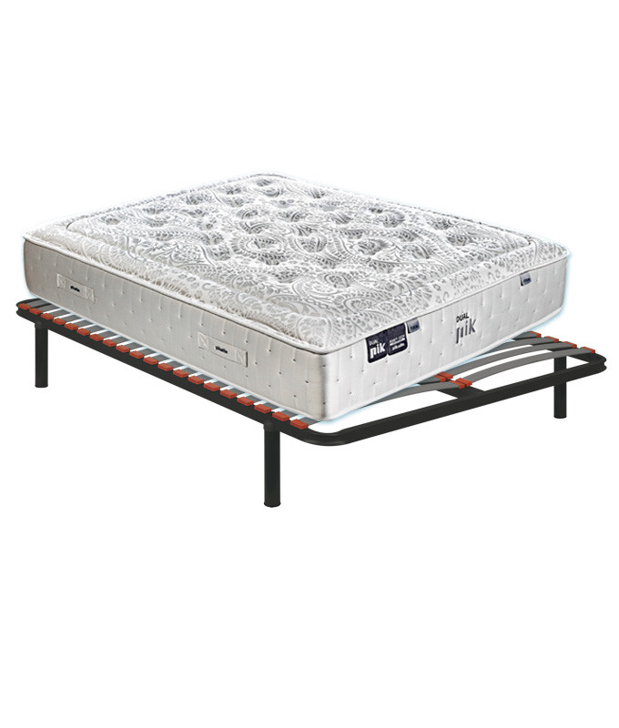 Pack Pikolin, colchón Gama Alta modelo Dualpik de muelles ensacados y somier multiláminas Ref P272000