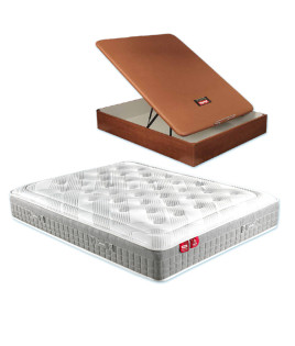 Pack Pikolin, Colchón Pikolin modelo Sleep con muelles ensacados y Canapé de madera Pikolin Ref P439000