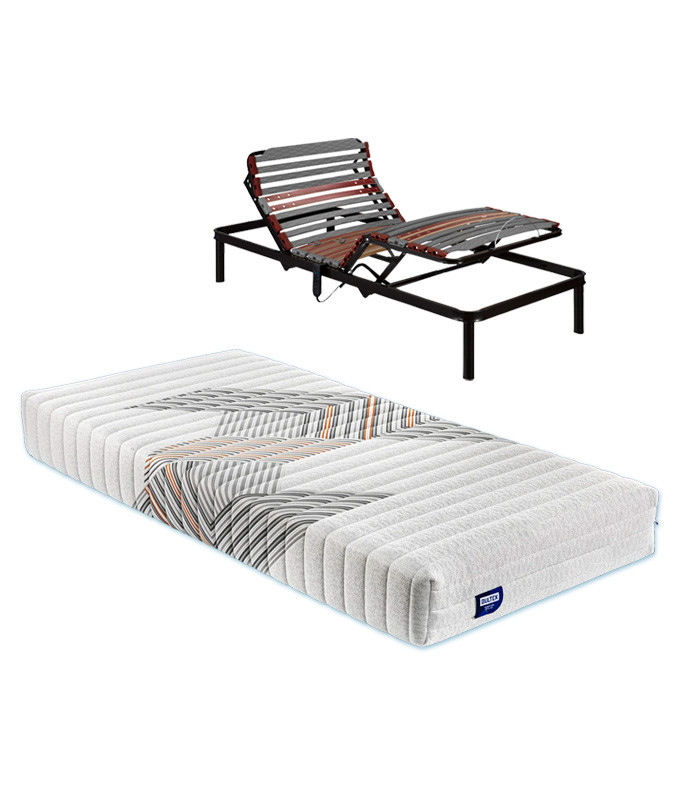 Pack de Colchón Bultex modelo Optimus y Somier Articulable Futurlam Metálico Ref P314000