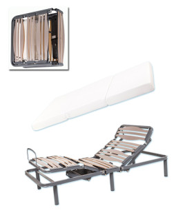 Pack Somier articulado plegable y colchón viscoelástico Ref DB12000