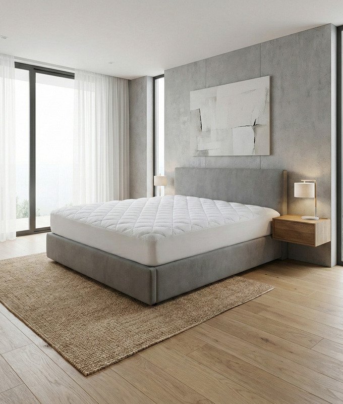 Topper de Fibra Tacto pluma con Sistema Americano de Ajuste al Colchón Ref J11000