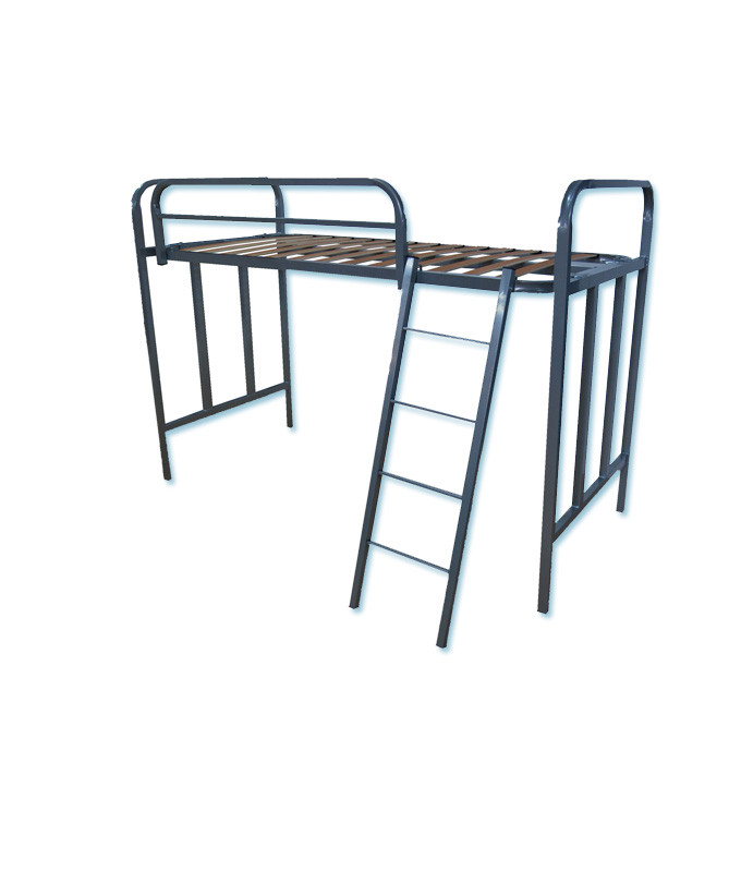 Litera de una cama con barandilla y escalera Ref S24000