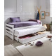 Cama compacta desplazable con arrastre fabricada en madera de pino Ref TA07