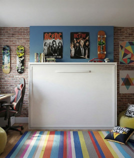  Liquidación cama abatible horizontal 135x190 cm Ref N50000 OUTLET