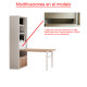 Mesa de estudio abatible con librería Ref N68000