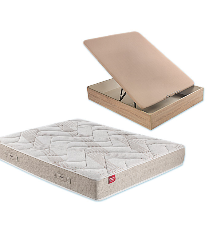 Pack Pikolin, Colchón de Muelles Modelo Sella NBK y Canapé de madera Ref P360000