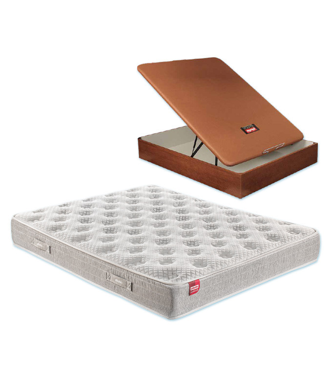 Pack Pikolin, Colchón de Muelles Modelo Astra NBK y Canapé de Madera Pikolin Ref P107000