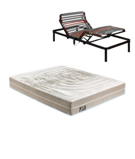 Pack de Colchón Bultex Neo modelo Bit Art y Somier Articulable Futurlam Metálico Ref P130000