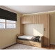 Dormitorio puente con cama nido y armario Ref YC526