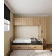 Dormitorio puente con cama nido y armario Ref YC526