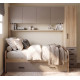 Dormitorio puente con cama nido y armario Ref YC527
