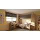 Dormitorio puente con cama nido, armario y escritorio Ref YC528