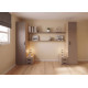 Dormitorio con cama matrimonial y armarios laterales Ref YC530