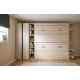 Dormitorio con litera abatible, armario, estantería y zapatero Ref YC532
