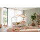 Cama infantil con forma de casa fabricada en madera de pino Ref TA04