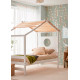 Cama infantil con forma de casa fabricada en madera de pino Ref TA04