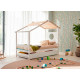 Cama infantil con forma de casa fabricada en madera de pino Ref TA04